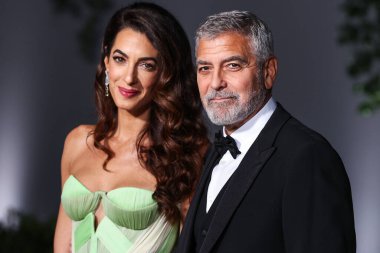 Amal Alamuddin Clooney ve kocası George Clooney, 15 Ekim 2022 'de ABD' nin Kaliforniya eyaletinin Los Angeles kentinde bulunan Akademi Sinema Filmleri Müzesi 'nde Rolex tarafından sunulan 2..