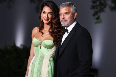 Amal Alamuddin Clooney ve kocası George Clooney, 15 Ekim 2022 'de ABD' nin Kaliforniya eyaletinin Los Angeles kentinde bulunan Akademi Sinema Filmleri Müzesi 'nde Rolex tarafından sunulan 2..