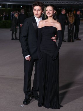 Brooklyn Peltz Beckham ve eşi Nicola Peltz Beckham, 15 Ekim 2022 'de Los Angeles, Kaliforniya, ABD' de bulunan Akademi Sinema Filmleri Müzesi 'nde Rolex tarafından sunulan 2..