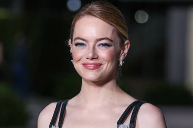 Emma Stone, 15 Ekim 2022 'de ABD' nin Kaliforniya eyaletinin Los Angeles kentinde bulunan Akademi Sinema Filmleri Müzesi 'nde Rolex tarafından sunulan 2..