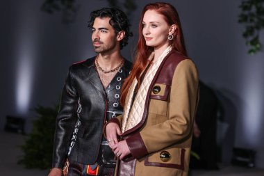 Joe Jonas and wife Sophie Turner arrive at the 2nd Annual Academy Museum of Motion Pictures Gala presented by Rolex held at the Academy Museum of Motion Pictures on October 15, 2022 in Los Angeles, California, United States.