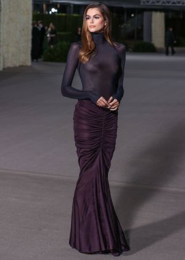 Kaia Jordan Gerber, Rolex 'in 15 Ekim 2022' de ABD 'nin Kaliforniya eyaletinin Los Angeles kentinde bulunan Akademi Sinema Müzesi' nde yaptığı 2..