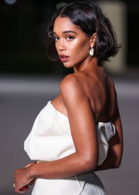 Laura Harrier, 15 Ekim 2022 'de ABD' nin Kaliforniya eyaletinin Los Angeles kentinde bulunan Akademi Sinema Filmleri Müzesi 'nde Rolex tarafından sunulan 2..