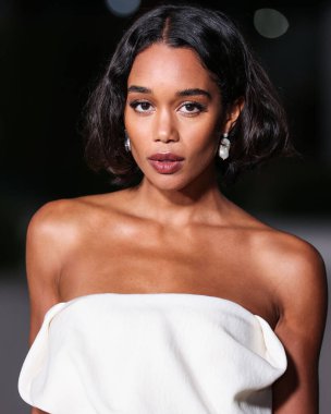 Laura Harrier, 15 Ekim 2022 'de ABD' nin Kaliforniya eyaletinin Los Angeles kentinde bulunan Akademi Sinema Filmleri Müzesi 'nde Rolex tarafından sunulan 2..