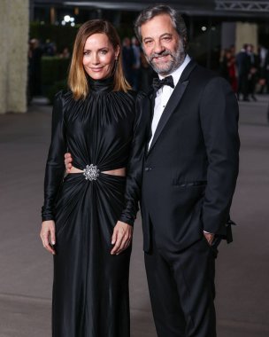 Leslie Mann ve kocası Judd Apatow, 15 Ekim 2022 'de ABD' nin Kaliforniya eyaletinin Los Angeles kentinde bulunan Akademi Sinema Filmleri Müzesi 'nde Rolex tarafından sunulan 2..