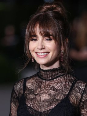 Lily Collins, 15 Ekim 2022 'de ABD' nin Kaliforniya eyaletinin Los Angeles kentinde bulunan Akademi Sinema Filmleri Müzesi 'nde Rolex tarafından sunulan 2..
