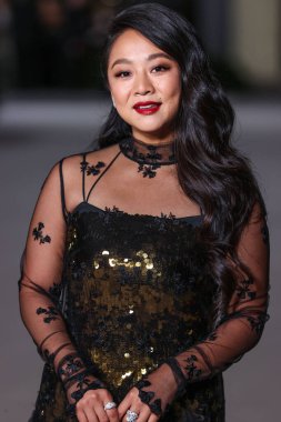 Stephanie Hsu, 15 Ekim 2022 'de ABD' nin Kaliforniya eyaletinin Los Angeles kentinde bulunan Akademi Sinema Filmleri Müzesi 'nde Rolex tarafından sunulan 2..