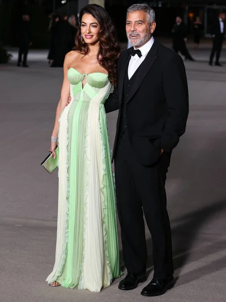 Amal Alamuddin Clooney Son Mari George Clooney Arrivent Gala Annuel — Photo