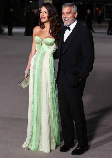 Amal Alamuddin Clooney Son Mari George Clooney Arrivent Gala Annuel — Photo