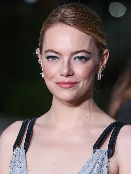 Emma Stone Arrives 2Nd Annual Academy Museum Motion Pictures Gala — Stock Photo, Image