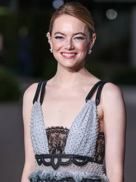 Emma Stone Arrives 2Nd Annual Academy Museum Motion Pictures Gala — Stock Photo, Image