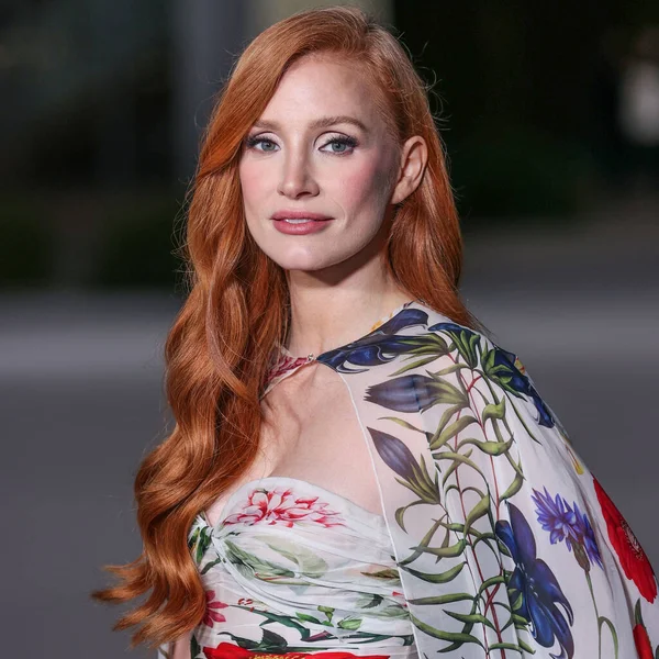 Jessica Chastain Chega 2Nd Annual Academy Museum Motion Pictures Gala — Fotografia de Stock