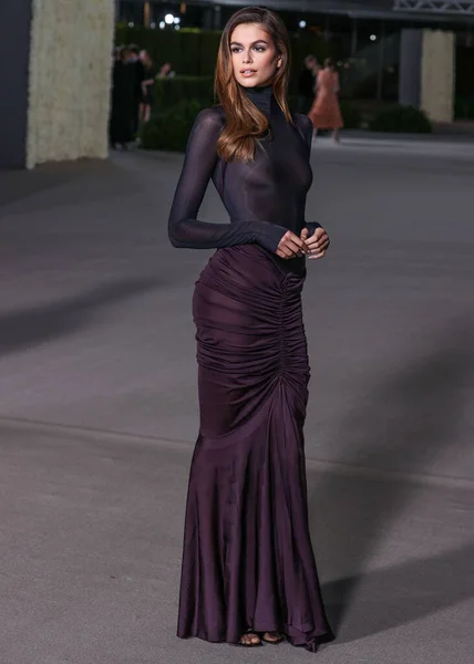 Kaia Jordan Gerber Arrives 2Nd Annual Academy Museum Motion Pictures — Stock Photo, Image