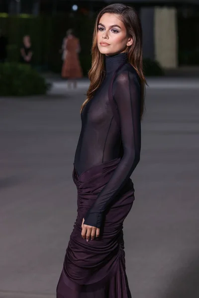 Kaia Jordan Gerber Arrives 2Nd Annual Academy Museum Motion Pictures — Stock Photo, Image