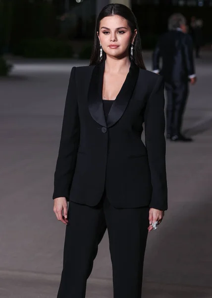 Selena Gomez Ankommer Det Andre Årlige Academy Museum Motion Pictures – stockfoto