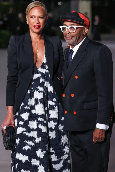 Tonya Lewis Lee Son Mari Spike Lee Arrivent Gala Annuel — Photo