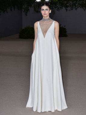 Alexandra Daddario, 15 Ekim 2022 'de ABD' nin Kaliforniya eyaletinin Los Angeles kentinde bulunan Akademi Sinema Müzesi 'nde Rolex tarafından sunulan 2..