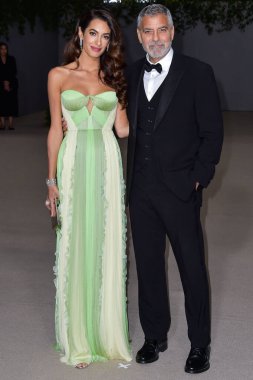 Amal Alamuddin Clooney ve kocası George Clooney, 15 Ekim 2022 'de ABD' nin Kaliforniya eyaletinin Los Angeles kentinde bulunan Akademi Sinema Filmleri Müzesi 'nde Rolex tarafından sunulan 2.. 