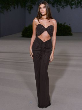 Hailey Rhode Baldwin Bieber, 15 Ekim 2022 'de ABD' nin Kaliforniya eyaletinin Los Angeles kentinde bulunan Akademi Sinema Filmleri Müzesi 'nde Rolex tarafından sunulan 2.. 