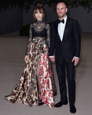 Lily Collins ve kocası Charlie McDowell, 15 Ekim 2022 'de ABD' nin Kaliforniya eyaletinin Los Angeles kentinde bulunan Akademi Sinema Müzesi 'nde Rolex tarafından sunulan 2.. 