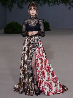 Lily Collins, 15 Ekim 2022 'de ABD' nin Kaliforniya eyaletinin Los Angeles kentinde bulunan Akademi Sinema Filmleri Müzesi 'nde Rolex tarafından sunulan 2.. 