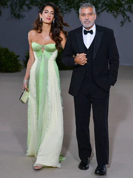 Amal Alamuddin Clooney Son Mari George Clooney Arrivent Gala Annuel — Photo