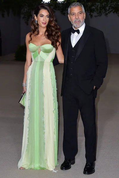 Amal Alamuddin Clooney Son Mari George Clooney Arrivent Gala Annuel — Photo