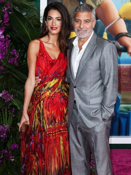 Амаль Аламуддин Клуни Одетый Платье Александра Маккуина Муж Американский Актёр — стоковое фото