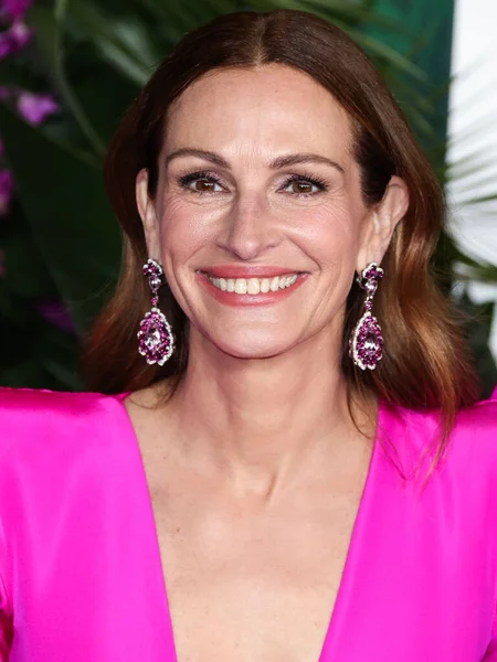 American Actress Julia Roberts Wearing Greta Constantine Dress Chopard Jewelry — Stock Photo, Image