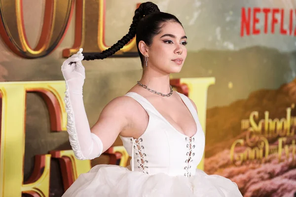 Actriz Cantante Estadounidense Auli Cravalho Llega Estreno Mundial School Good —  Fotos de Stock