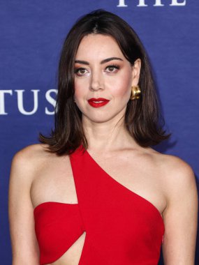 Stella McCartney 'i giyen Amerikalı aktris Aubrey Plaza, 20 Ekim 2022' de Hollywood, Los Angeles, Kaliforniya, ABD 'de düzenlenen HBO' nun Orijinal Serisi 'Beyaz Lotus' un 2. sezonuna geldi.. 