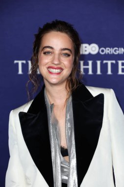 İtalyan aktris Beatrice Grann (Beatrice Granno), 20 Ekim 2022 'de Hollywood, Los Angeles, Kaliforniya, ABD' de düzenlenen HBO 'nun Orijinal Serisi' Beyaz Lotus 'un 2. sezonuna geldi..