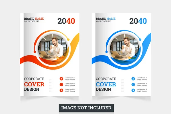 City Background Creative Business Corporate Book Cover Design Template Can — Vector de stock