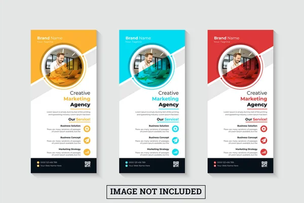 Modern şirket rafı kartı veya dl broşür tasarım şablonları 