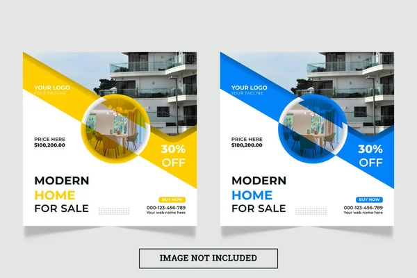 Emlak ajansı sosyal medya tasarım şablonu 