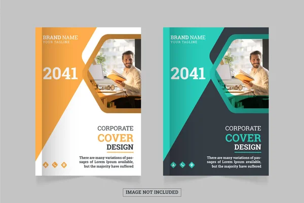 yıllık rapor kurumsal kitap kapağı tasarım şablonu a4 içinde veya yıllık rapor, dergi, el ilanı, poster, afiş, portföy, şirket profili, web sitesi, broşür kapağı tasarımı için kullanılabilir 