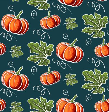 Autumn season pattern illustration fall background EPS 10