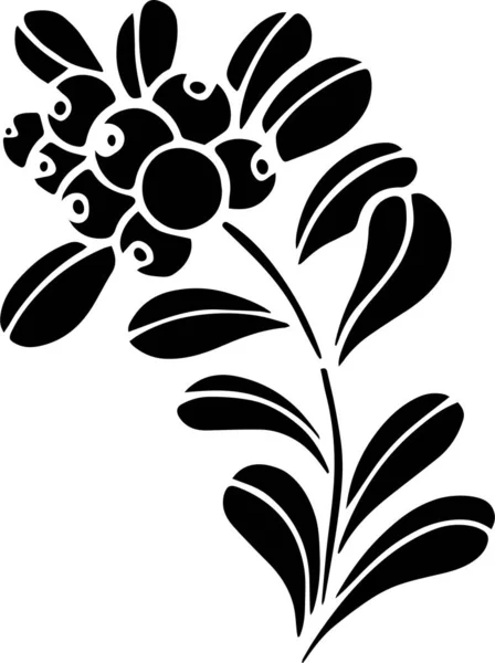 Parrot Vector Stencil Black White — 图库矢量图片