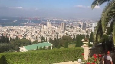 the beautiful view of israel, haifa, Bahai garden