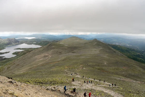 Gaustatoppen Known One Norway Most Iconic Easily Accessible Mountains — Stock Photo, Image