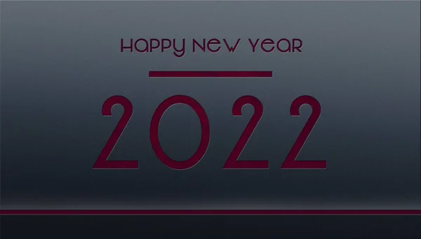2022 Celebração Ano Novo Moderno Fundo Abstrato Futurista Com Números — Fotografia de Stock