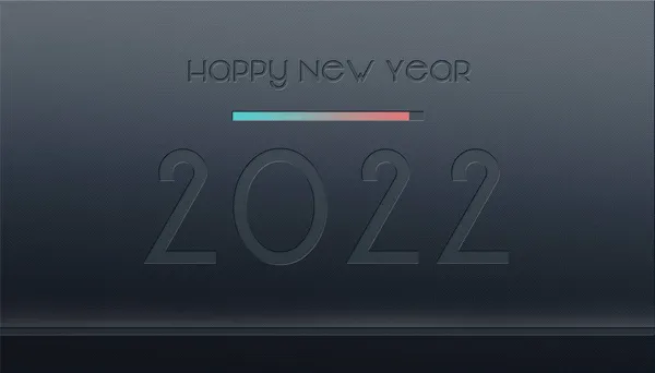 2022 Celebração Ano Novo Moderno Fundo Abstrato Futurista Com Números — Fotografia de Stock
