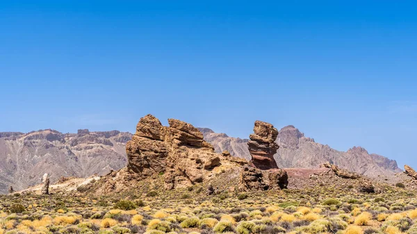 Panoramic View Teide Volcano Blue Sky Day Summer Teide Volcano — Stockfoto