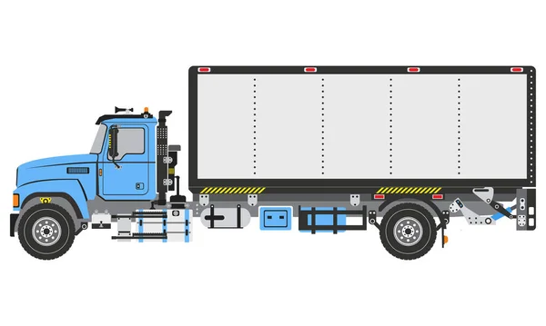 Box Truck Box Van Cube Truck Cube Van Vector — Stock Vector