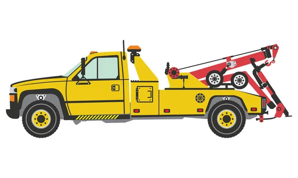 Integrated Tow Truck Winches Hoist Mechanisms Vector — Image vectorielle