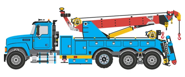 Heavy Duty Wrecker Tow Truck Vector — Stockvektor