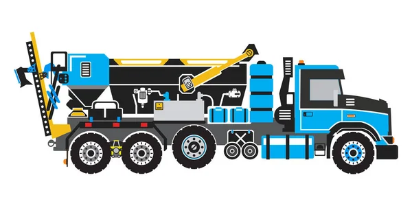 Volumetric Concrete Mixer Truck vector