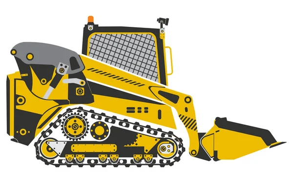 Skid Loader or Skid-Steer or SSLs or skidsteer Loader vector
