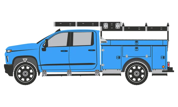 Commercial Work Truck Used Businesses Regularly Work Vector — Stockvektor