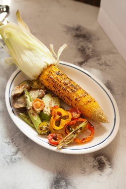 grilled corn with Vegetable
